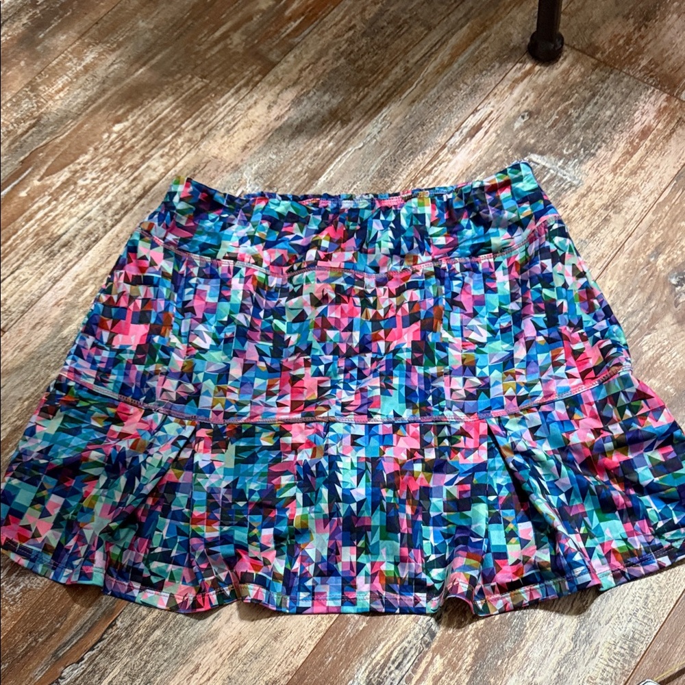 Reel Legends Women's Multicolor Geometric Print Skort